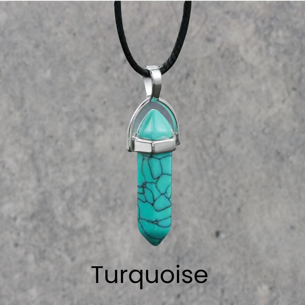 ⭐PICK 3/$30 Turquoise Silver Pendant Necklace Boho Fairycore Spiritual